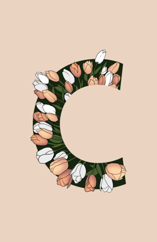 Monograma Floral C