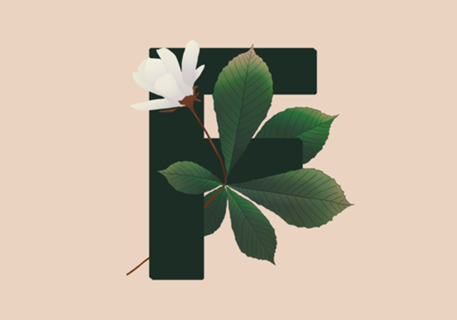 Monograma Floral F