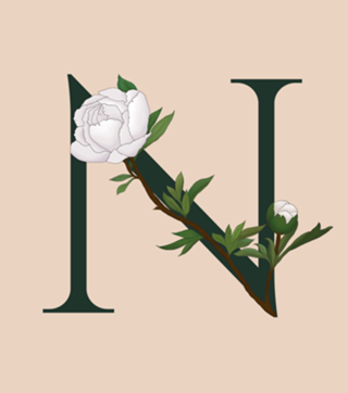 Monograma Floral N