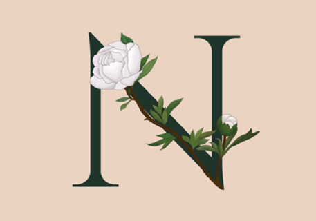 Monograma Floral N