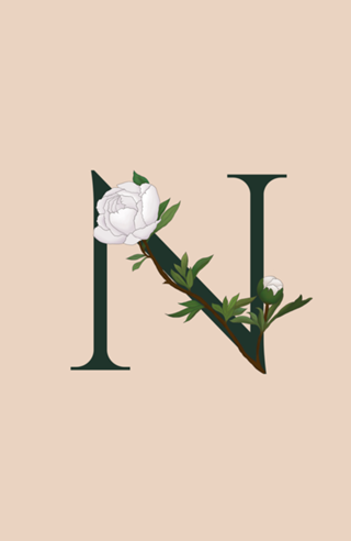 Monograma Floral N