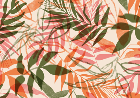 Floresta pink and green