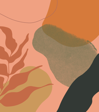 Terra abstract shapes and plants I