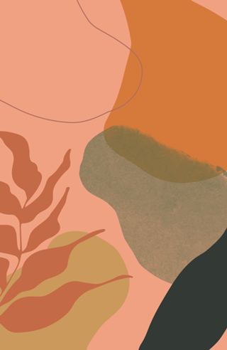 Terra abstract shapes and plants I