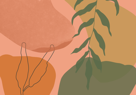 Terra abstract shapes and plants II