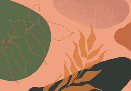 Terra abstract shapes and plants III