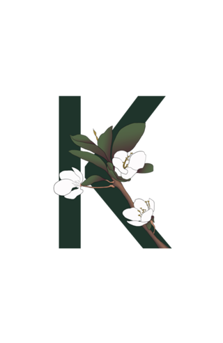 Monograma Floral K