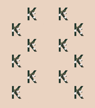 Monograma Floral K