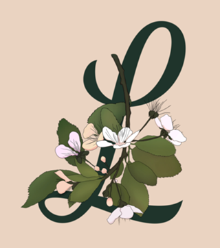 Monograma Floral L