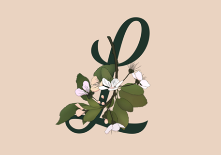 Monograma Floral L