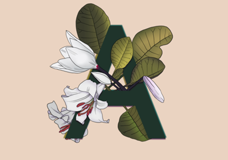Monograma Floral A