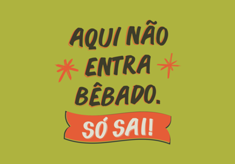 Cartaz Vernacular Brasileiro - Bêbado