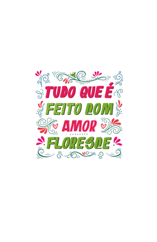 Cartaz Vernacular Brasileiro - Amor Floresce