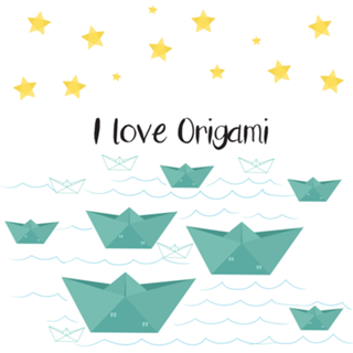 Origami Night Ocean
