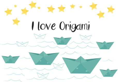 Origami Night Ocean