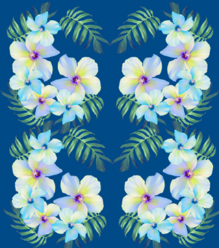 Aloha Hibiscus Teal