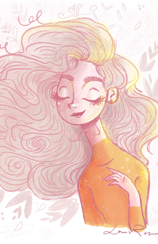 Curly hair