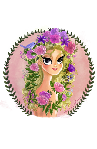 Flowers in her Hair