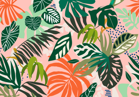 Simple drawing of abstract jungle 2
