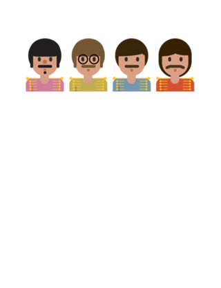 Ringo, John, Paul e George Emojis