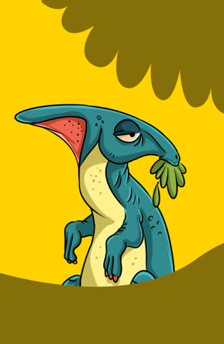 Parassauro Cartoon
