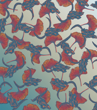 Ginkgos & Skulls (Mountains version)