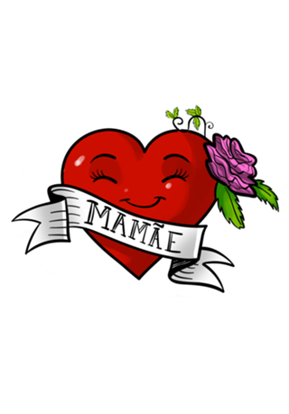 Coração mamãe