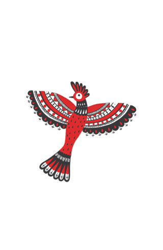 The red bird