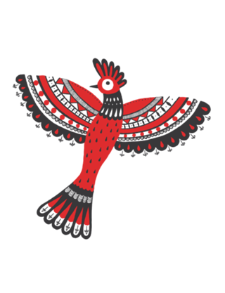 The red bird