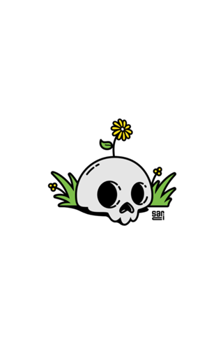 Caveira Flor