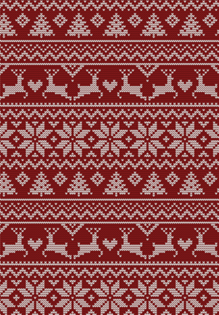 Tricot Natalino - Vermelho