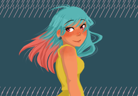 Turquoise girl