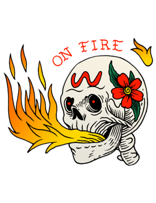 On fire