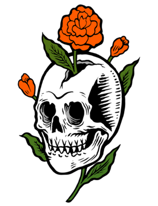 Rosas y caveiras