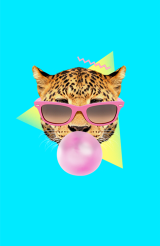 Bubble gum leo