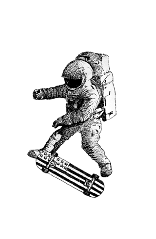 Kick flip in space