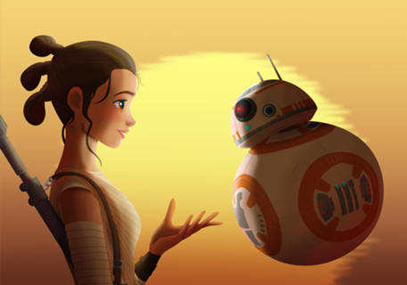 Rey e BB-8