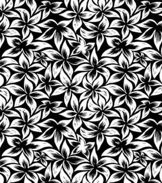 Black & White Floral Pattern