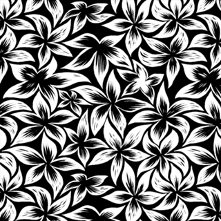 Black & White Floral Pattern