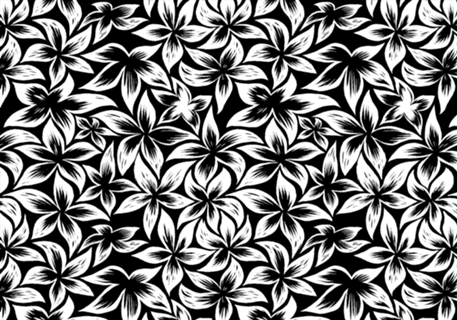 Black & White Floral Pattern