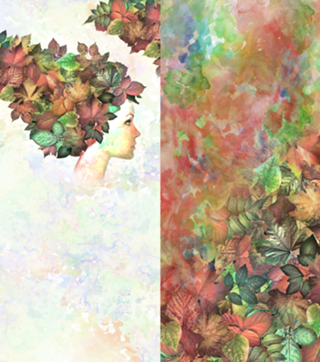 Autumn leaves of red and gold