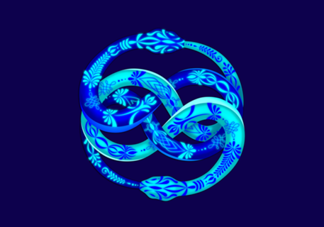 Ouroboros azul