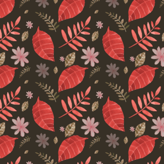 Watercolour leaves