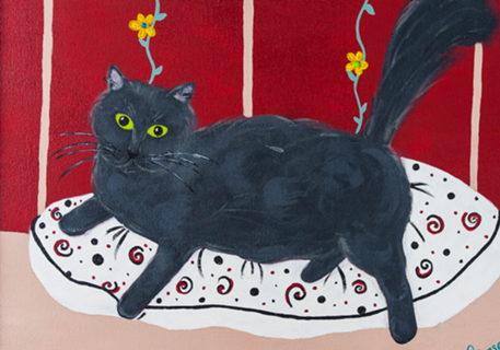 Whimsical Cat - Lady Kitty