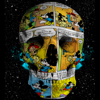 Comic skull