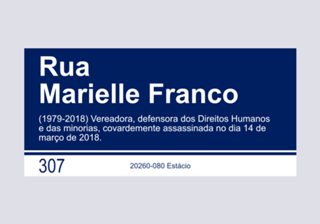 Placa Marielle Franco