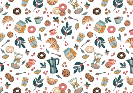 Coffee fundo branco