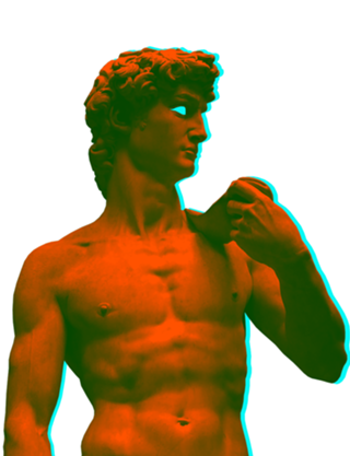 Vaporwave David
