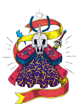 Dead Caped Unicorn Warrior