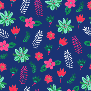 Pop flowers blue